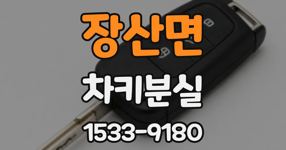 장산면 차키분실