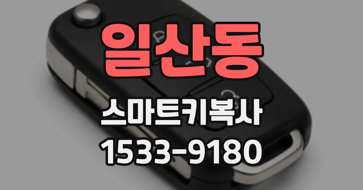 일산동 스마트키복사