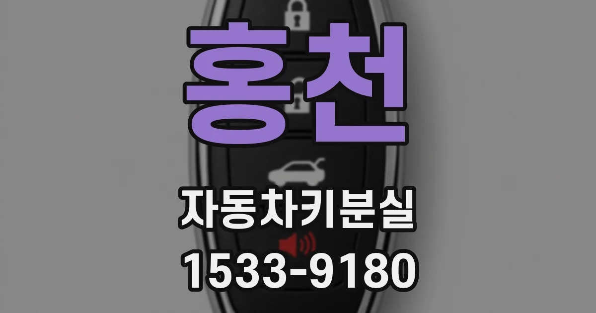 홍천 자동차키분실