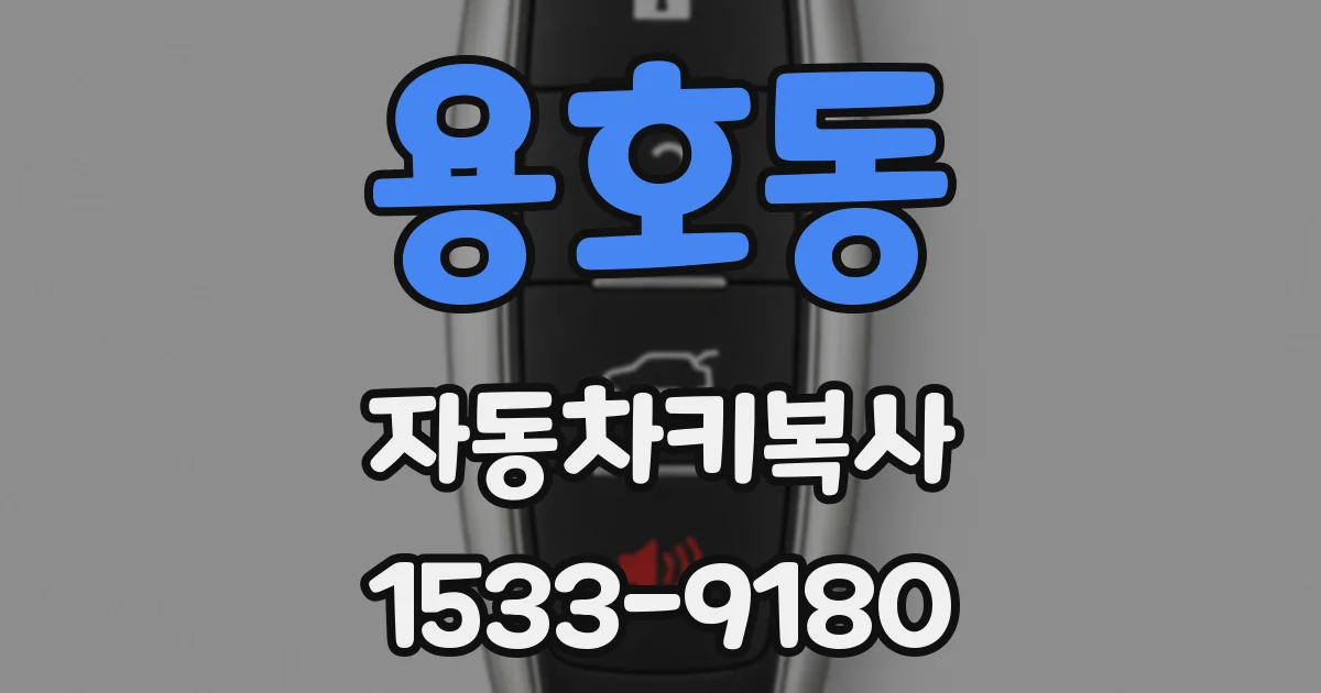 용호동 자동차키복사