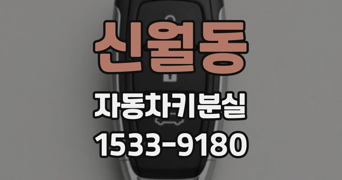 신월동 자동차키분실