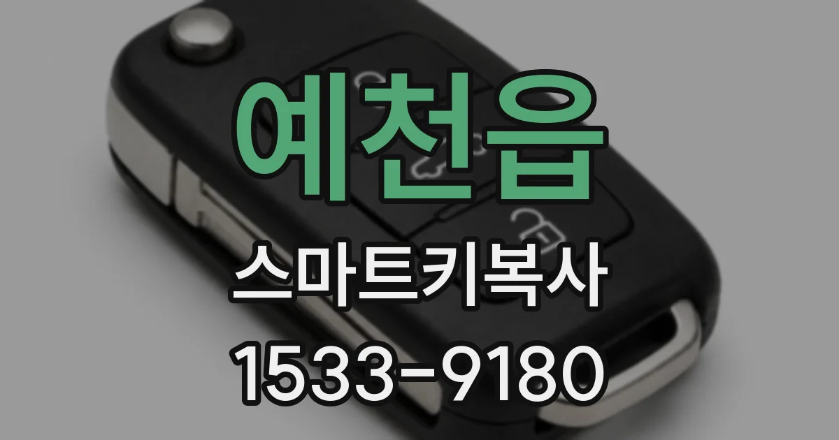 예천읍 스마트키복사