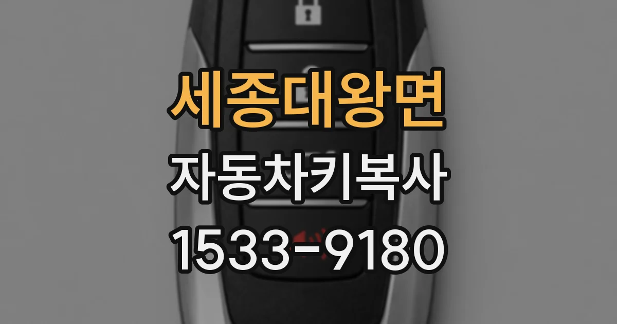 세종대왕면 자동차키복사