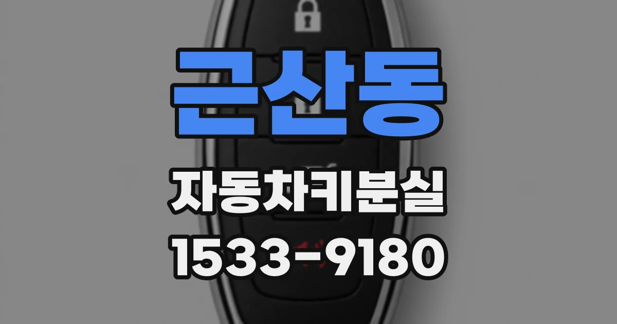 근산동 자동차키분실