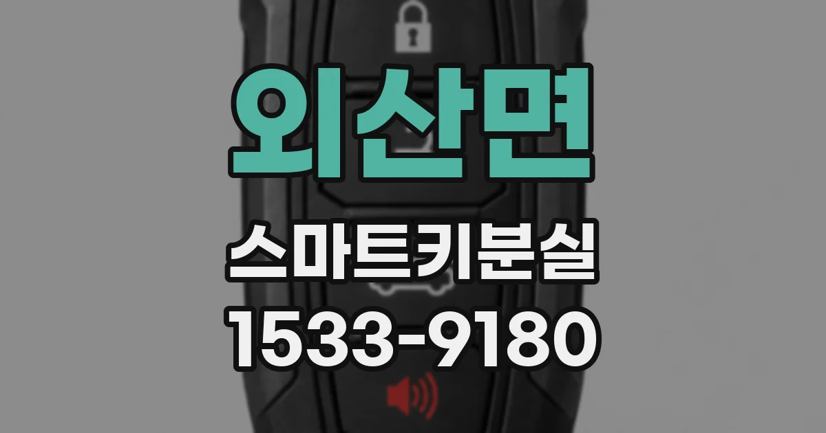 외산면 스마트키분실