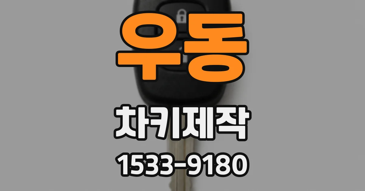 우동 차키제작