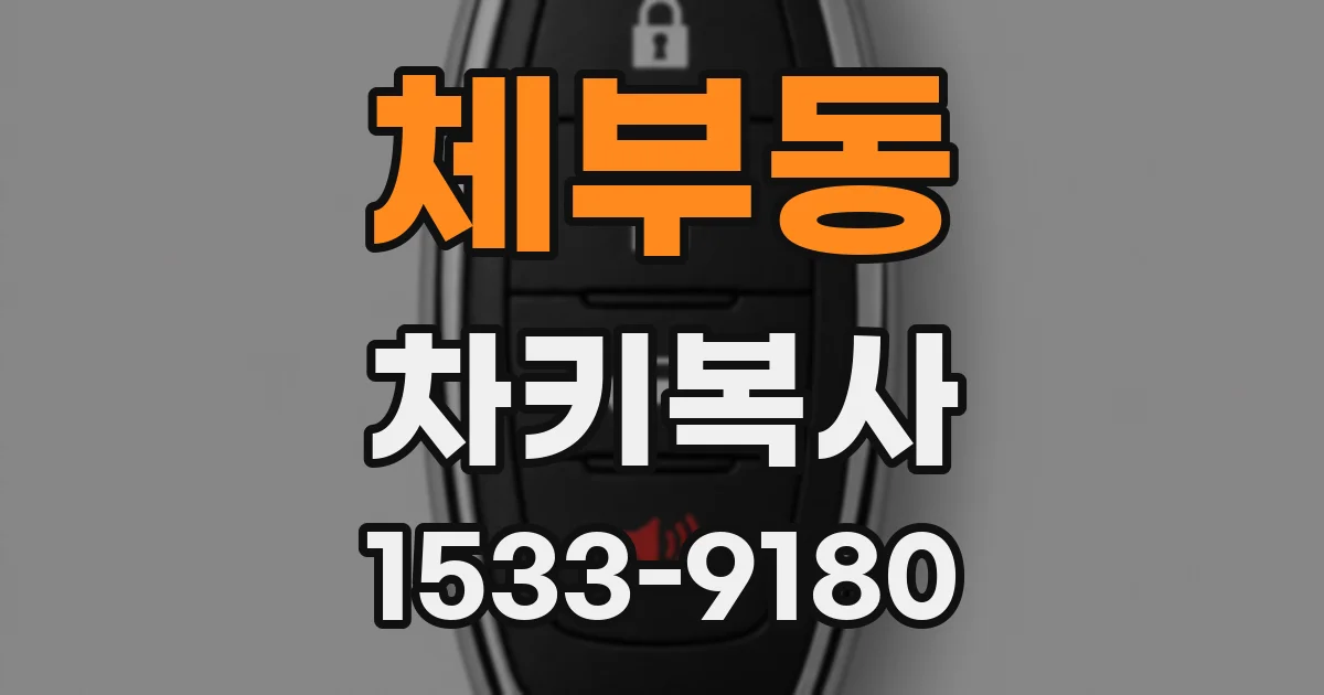 체부동 차키복사
