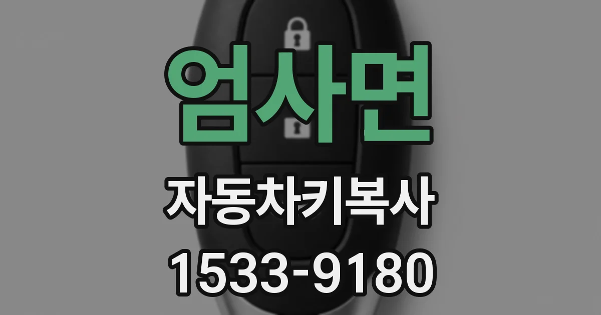 엄사면 자동차키복사