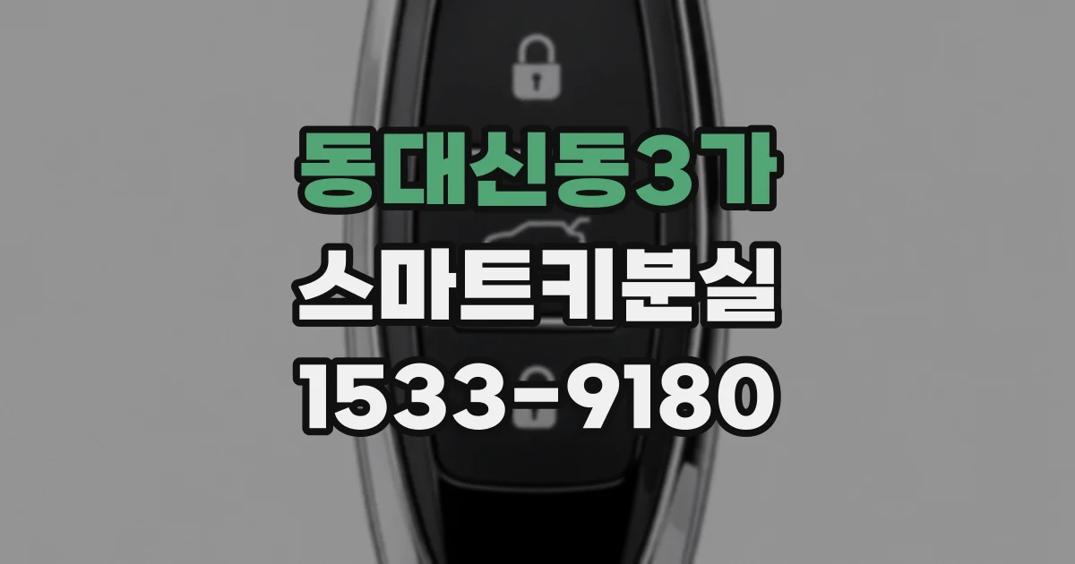 동대신동3가 스마트키분실