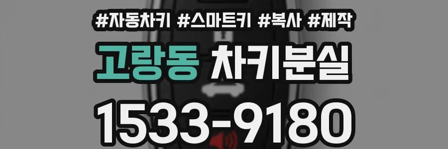 고랑동 차키분실