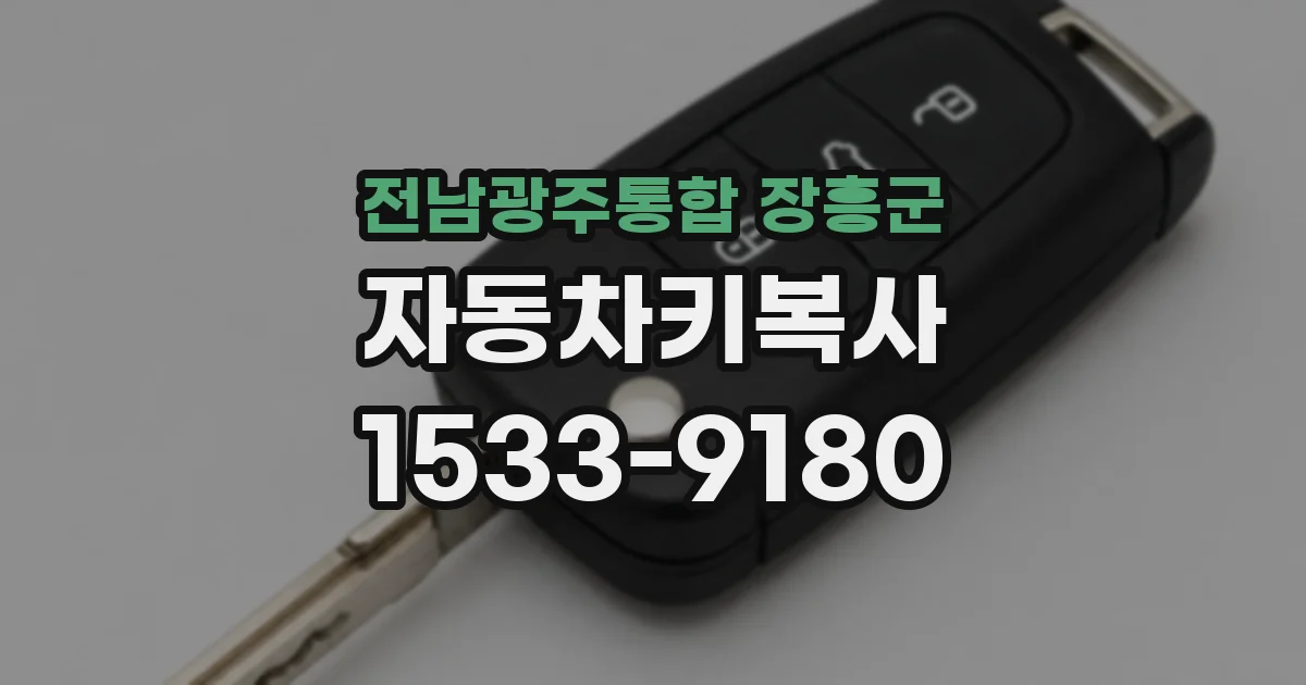 전남광주통합 장흥군 자동차키복사