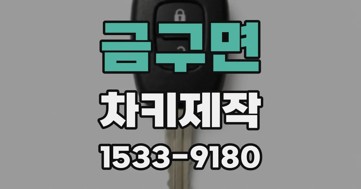 금구면 차키제작