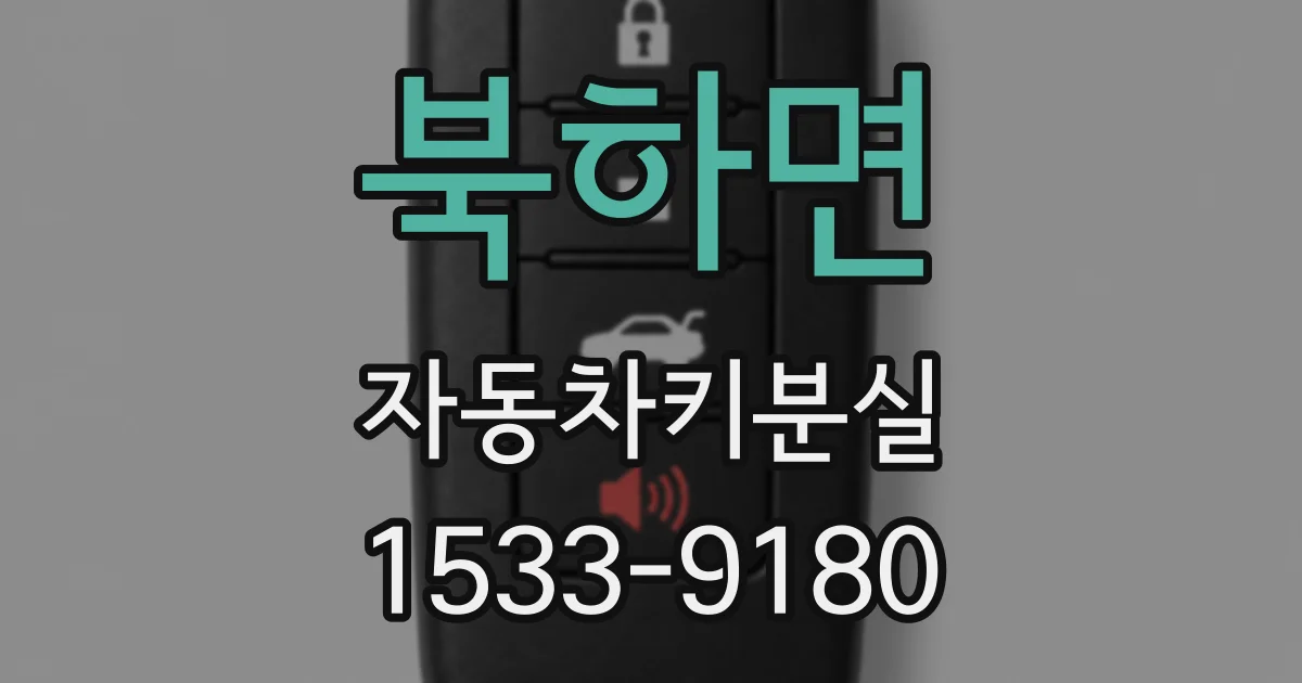 북하면 자동차키분실