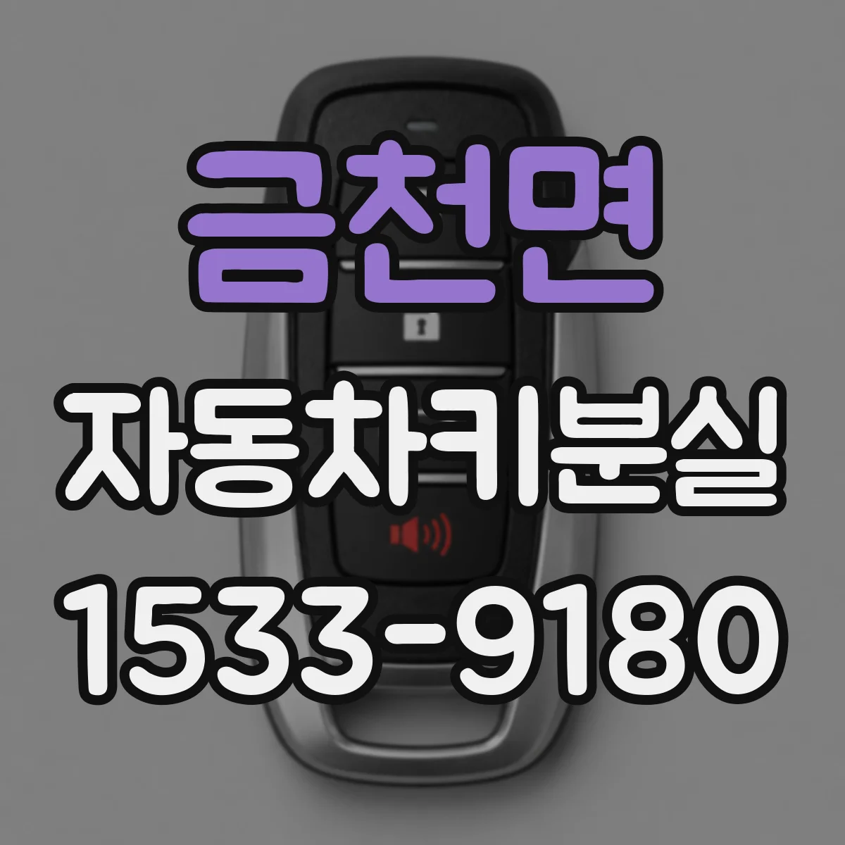 금천면 자동차키분실