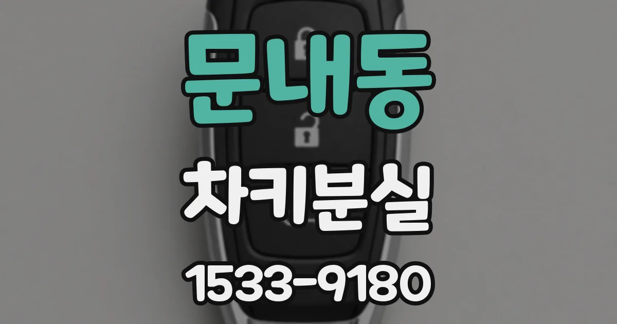 문내동 차키분실