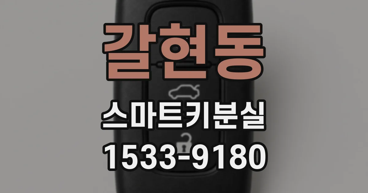 갈현동 스마트키분실