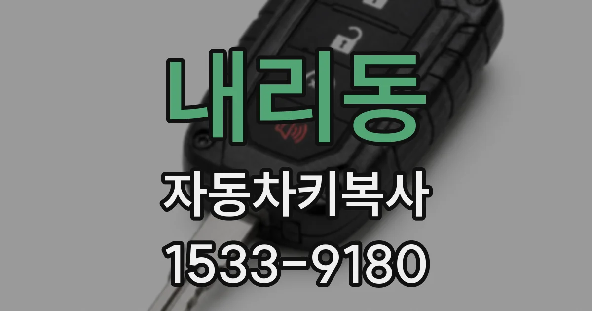 내리동 자동차키복사