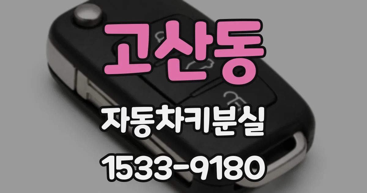 고산동 자동차키분실