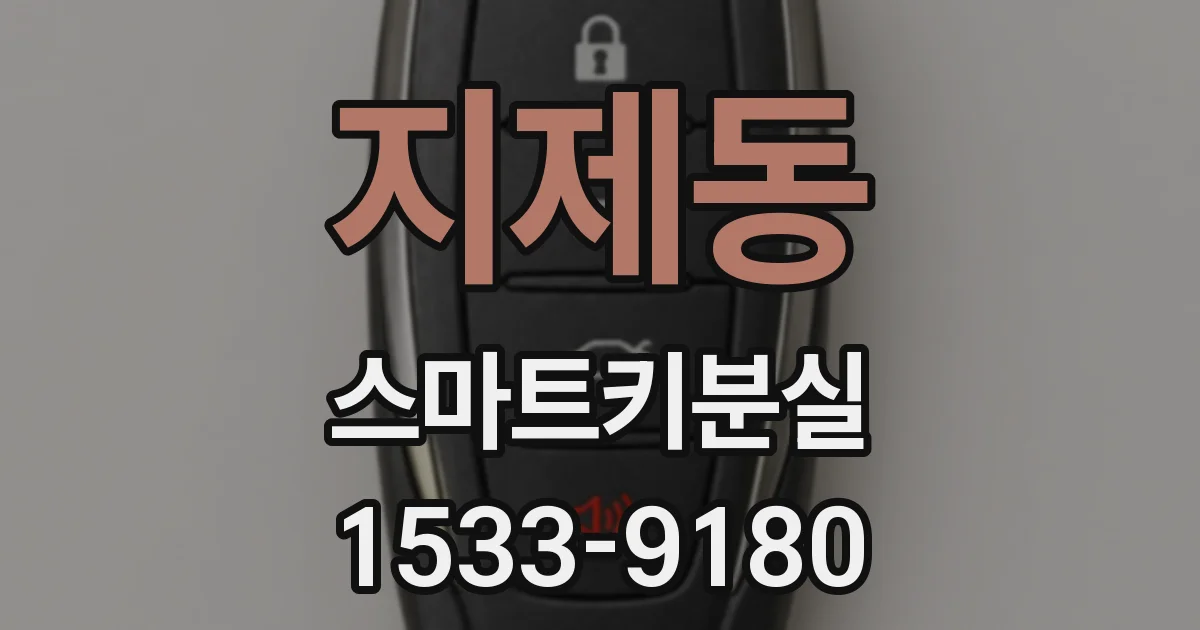 지제동 스마트키분실