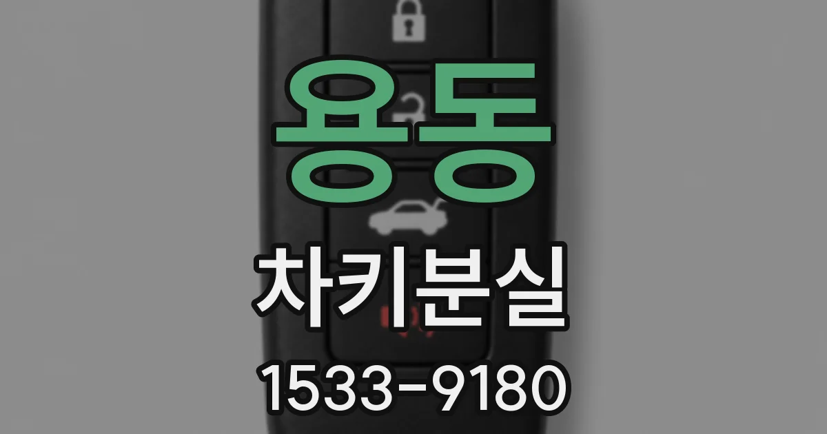용동 차키분실