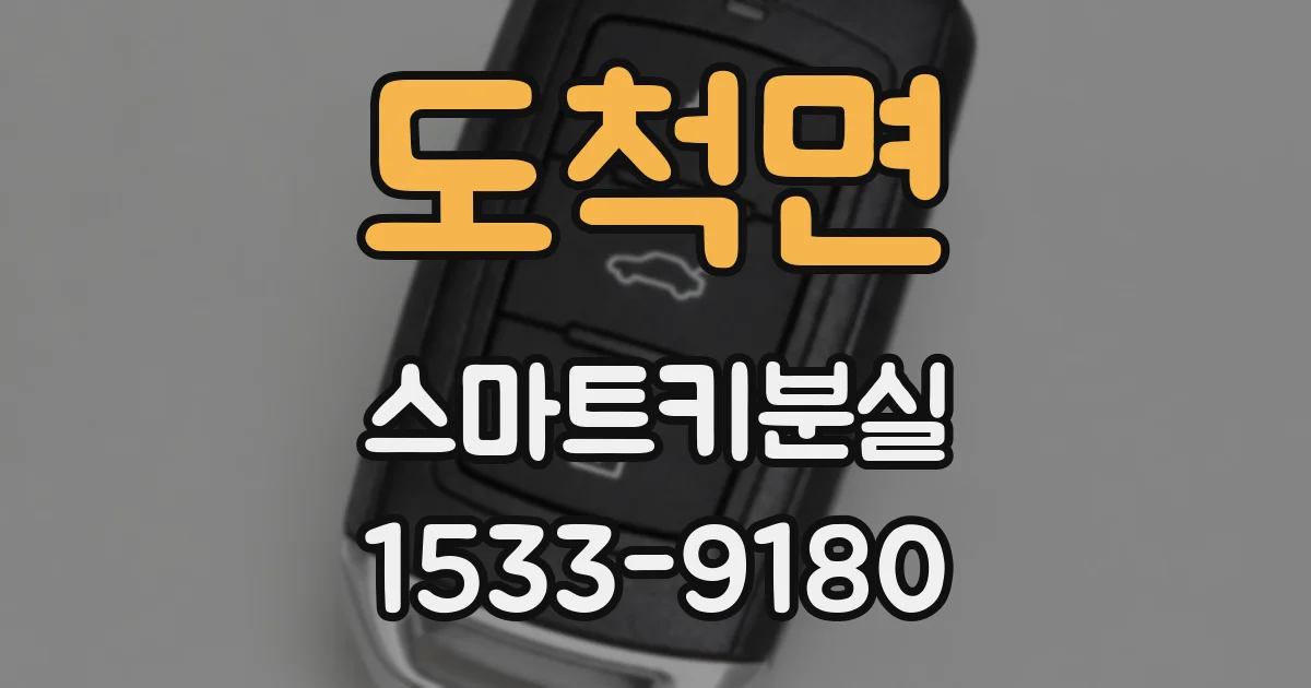 도척면 스마트키분실