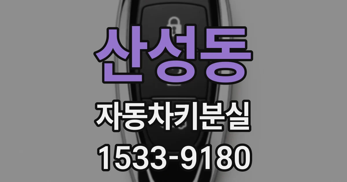 산성동 자동차키분실