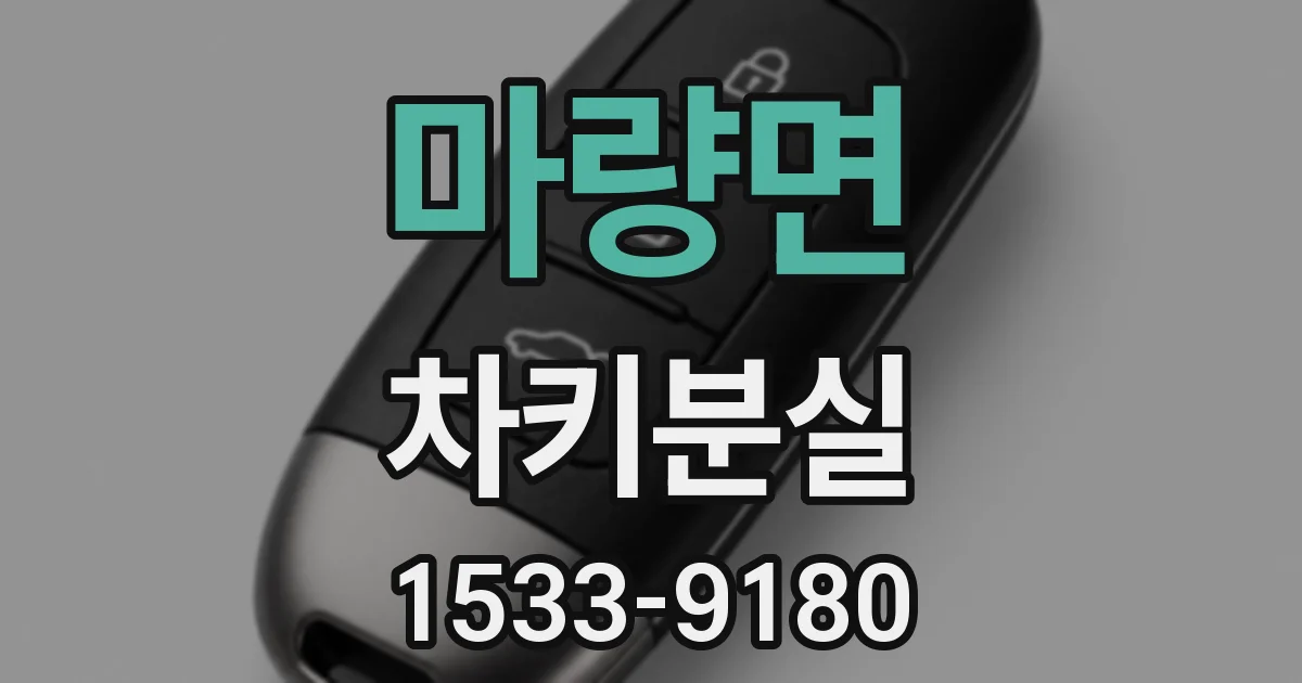 마량면 차키분실