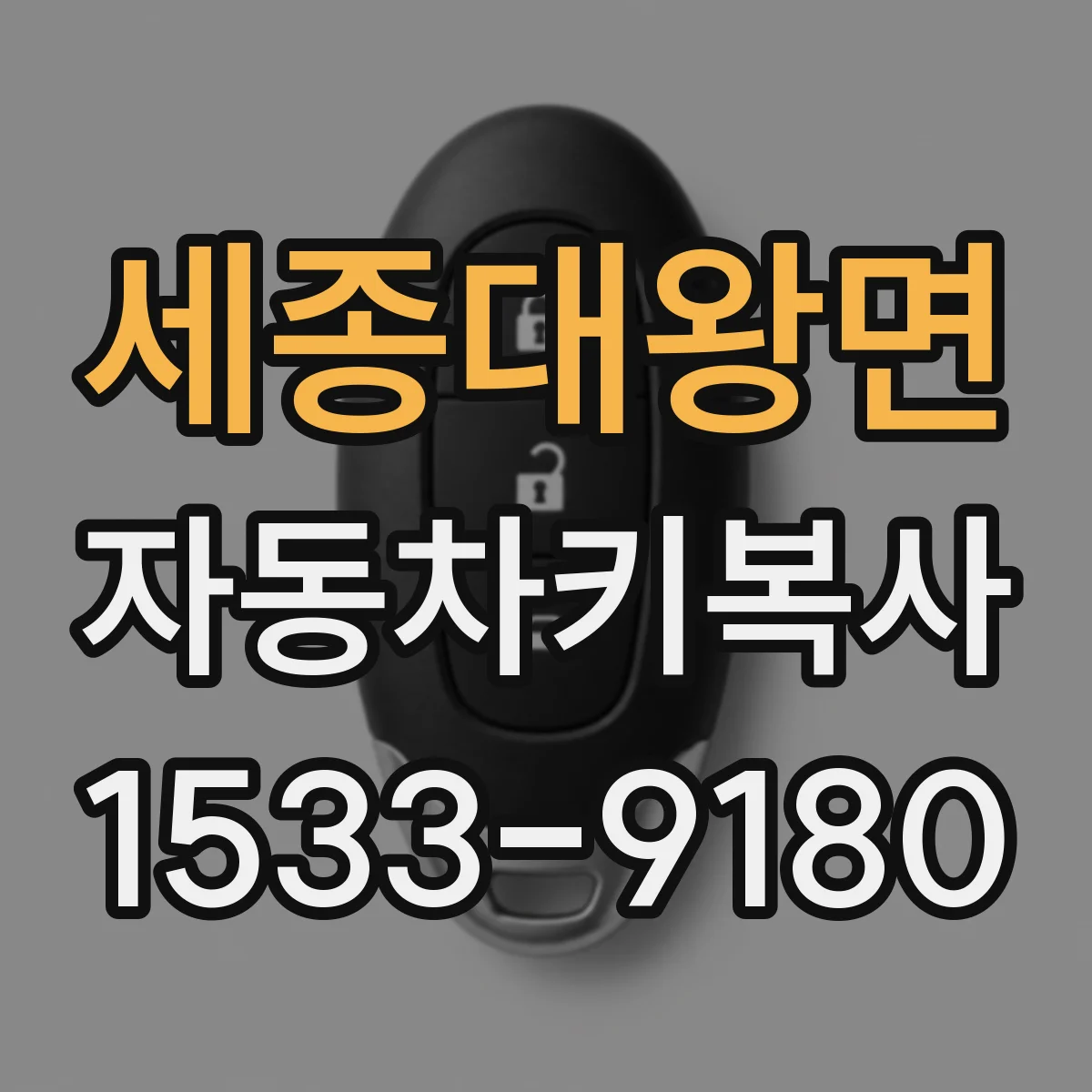 세종대왕면 자동차키복사