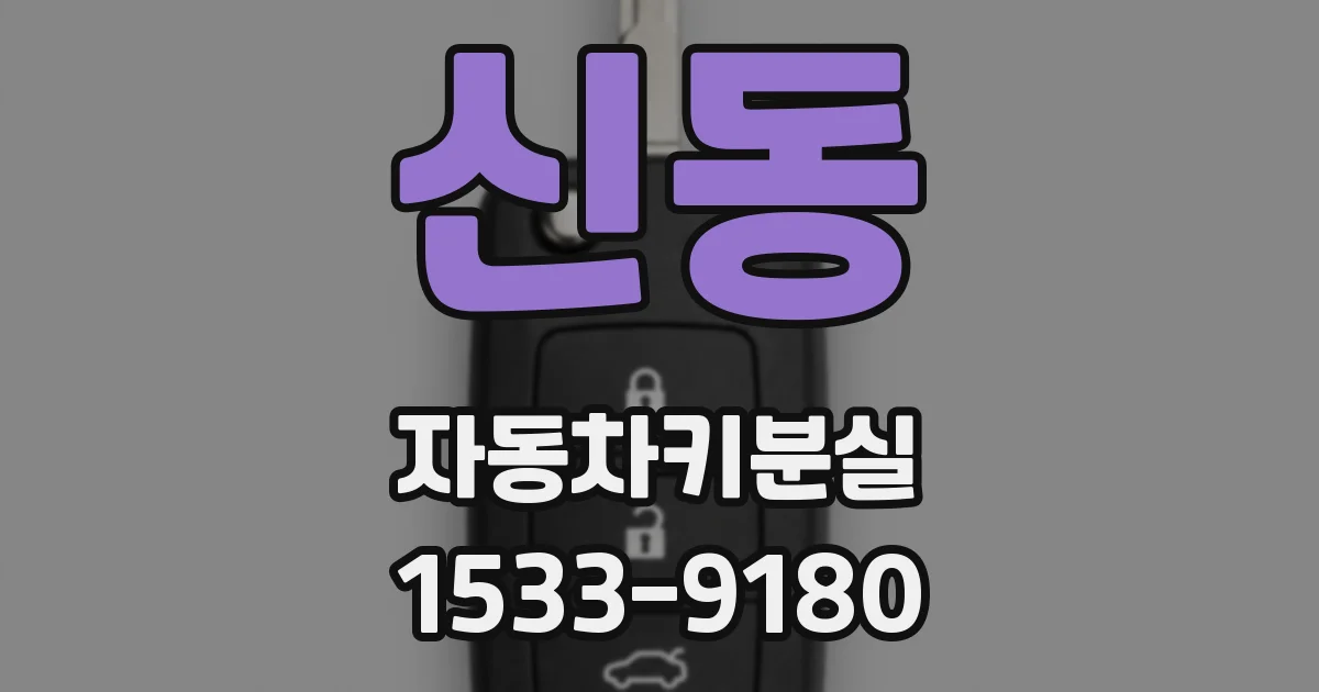 신동 자동차키분실