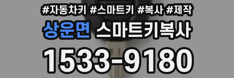 상운면 스마트키복사