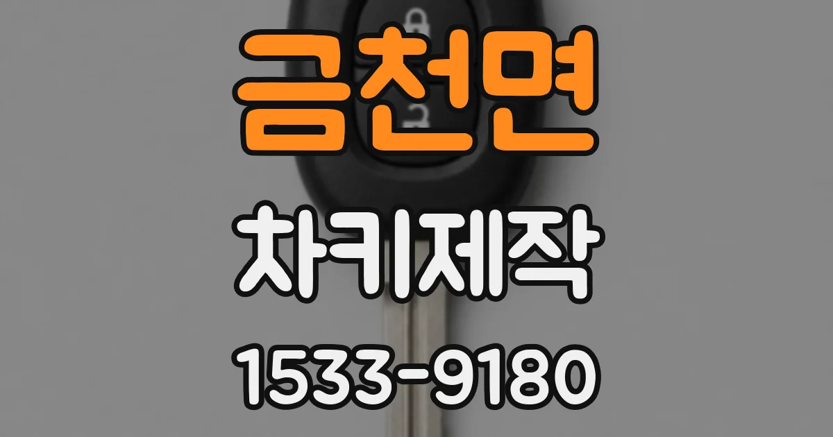 금천면 차키제작
