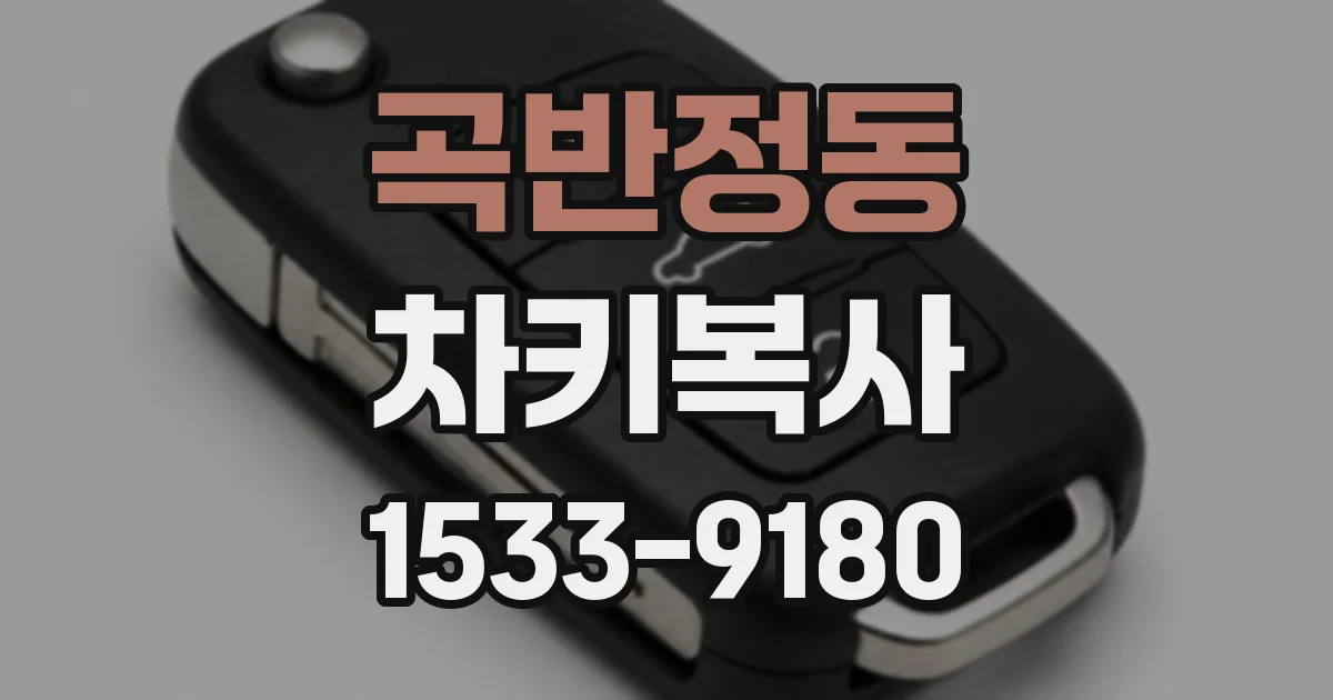 곡반정동 차키복사