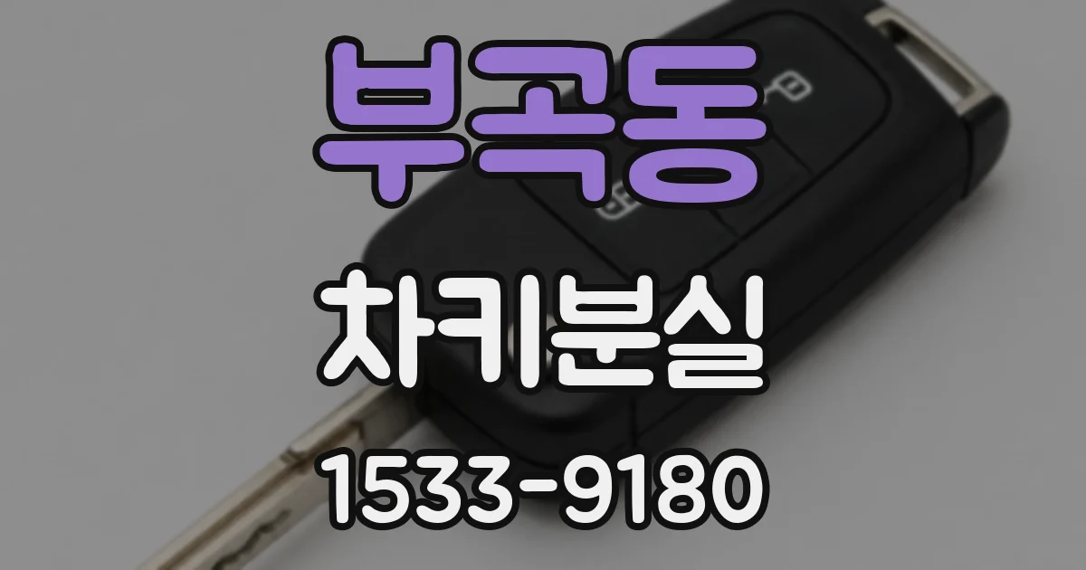 부곡동 차키분실