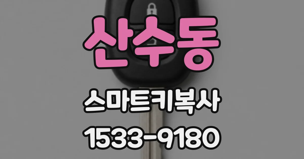 산수동 스마트키복사