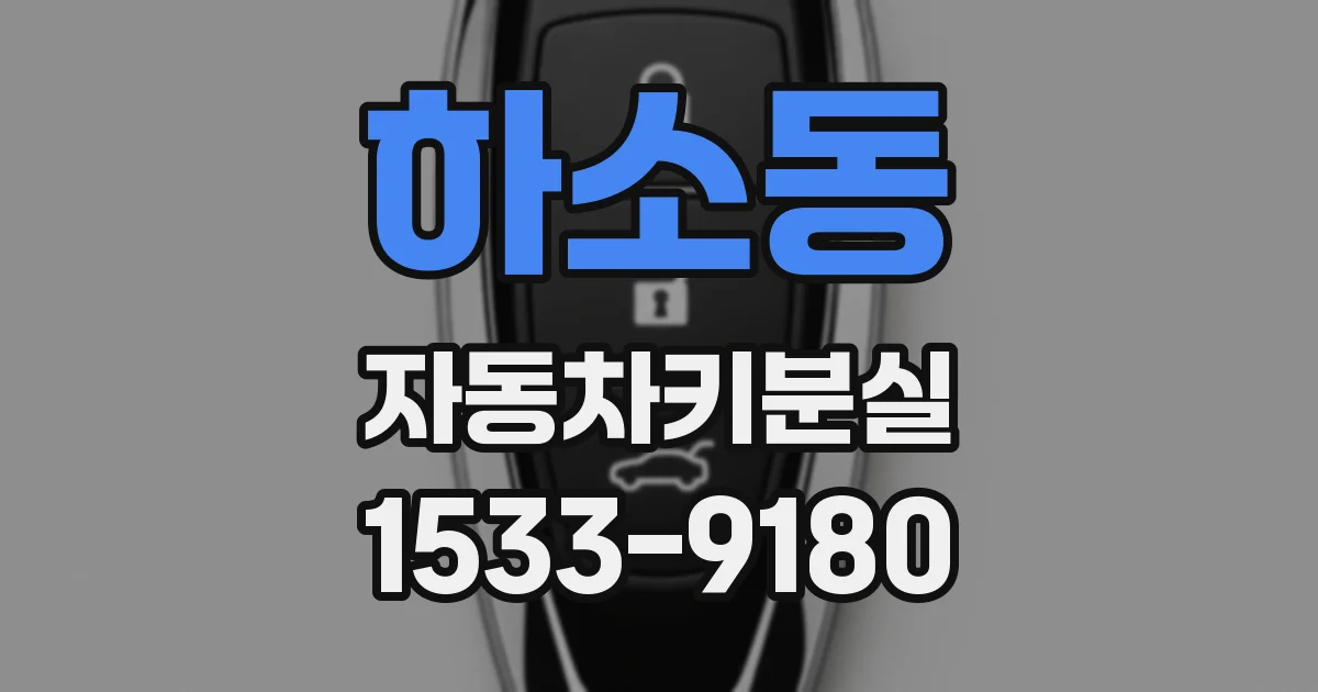 하소동 자동차키분실