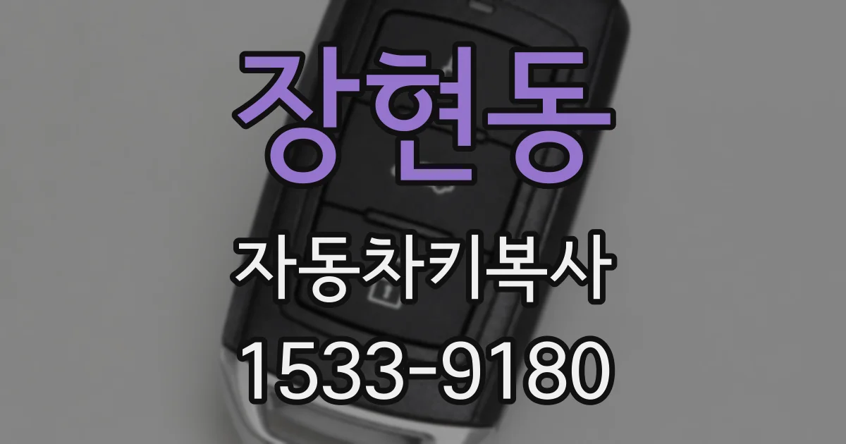 장현동 자동차키복사