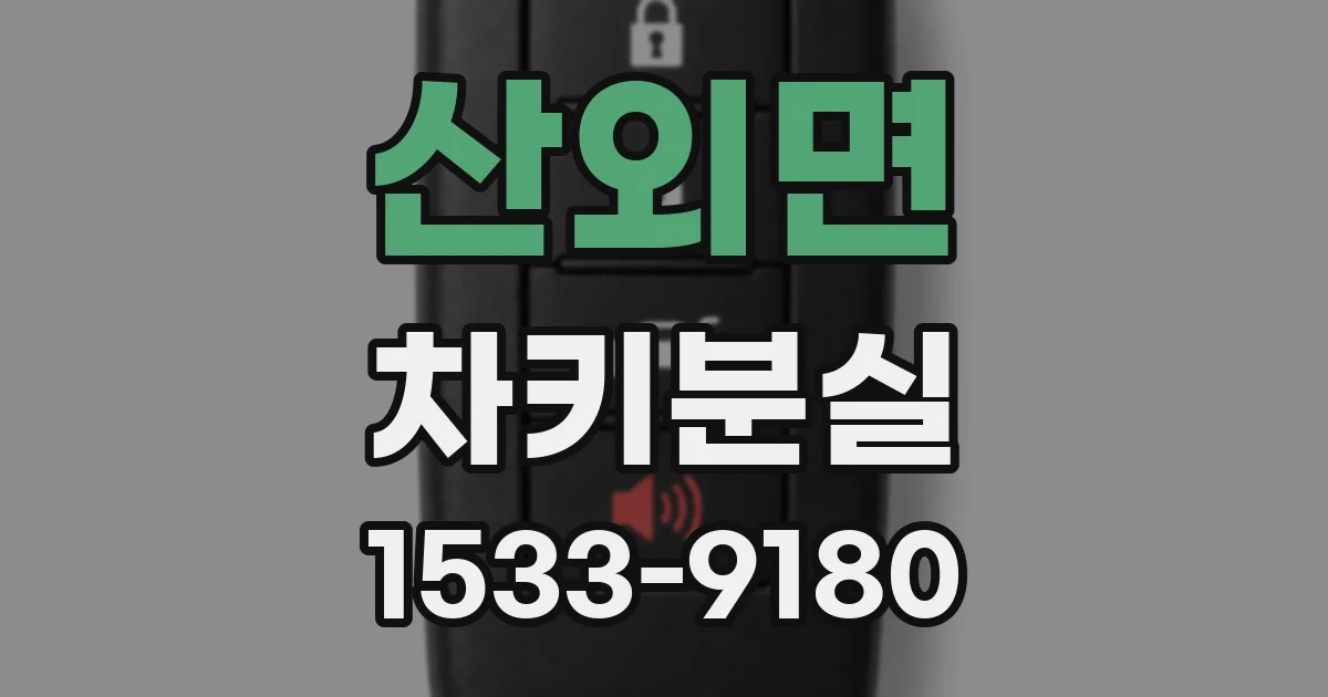 산외면 차키분실