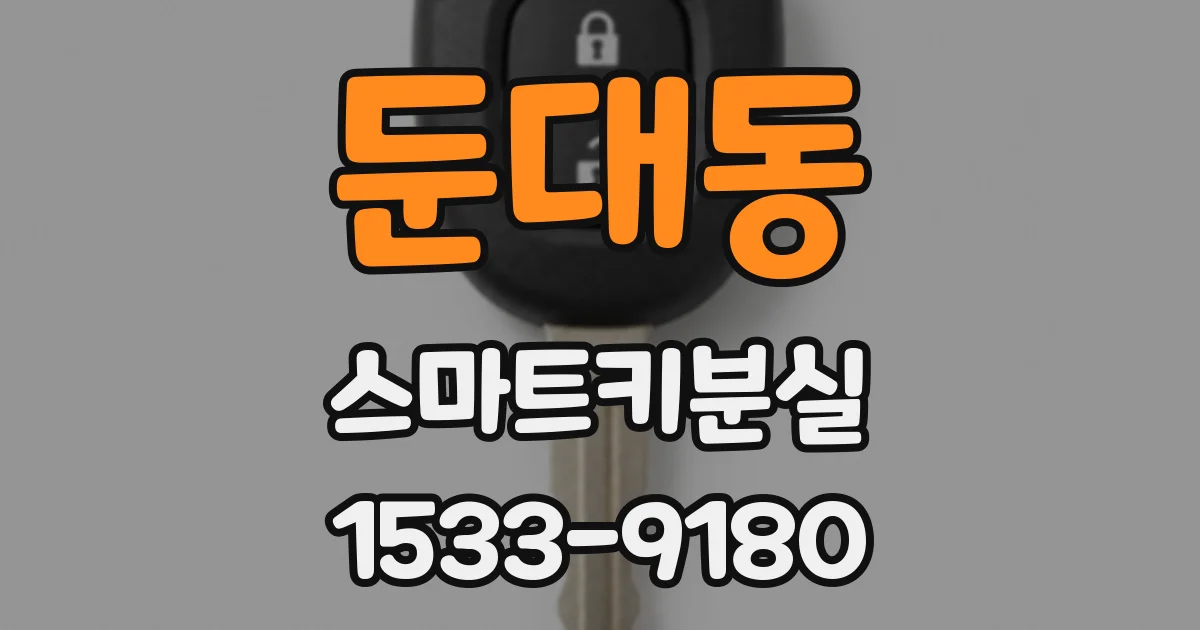 둔대동 스마트키분실