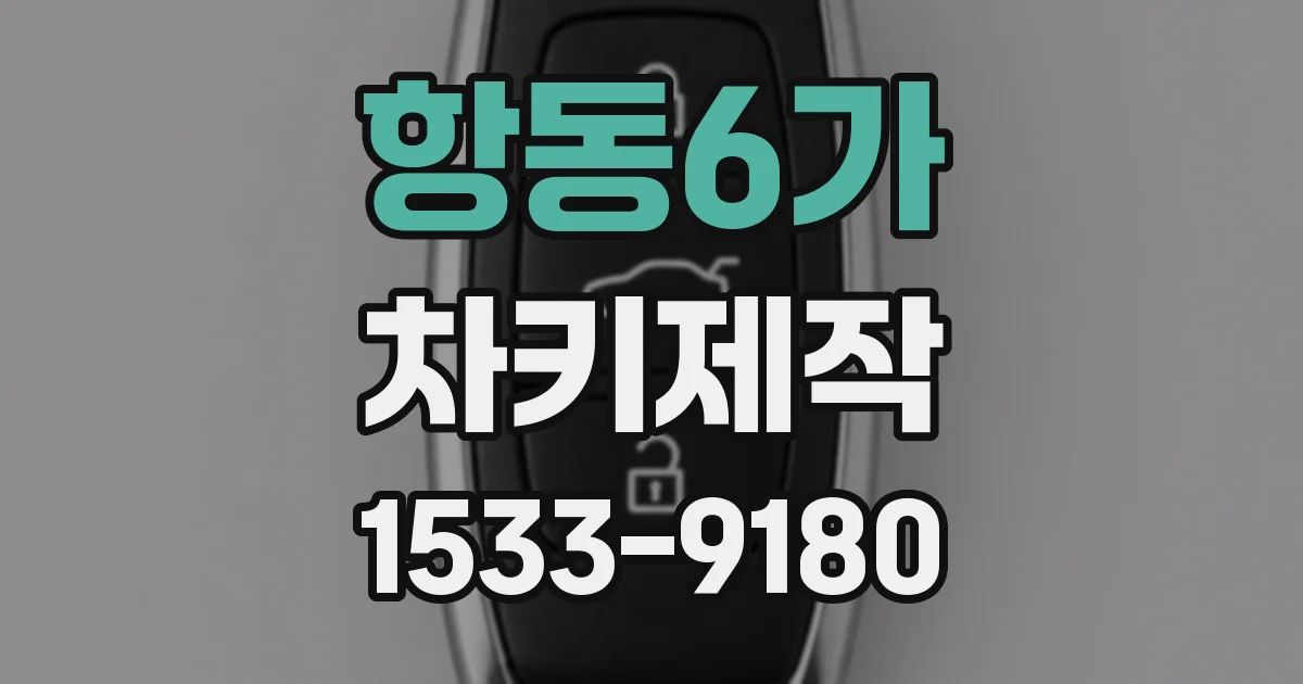 항동6가 차키제작