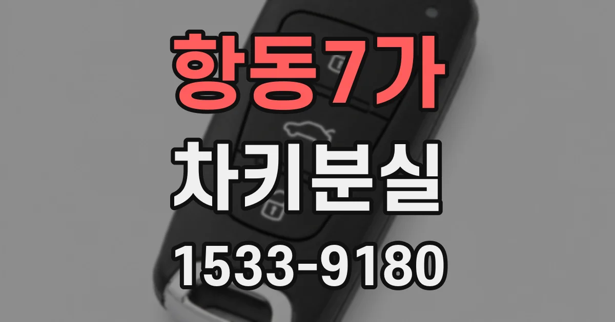 항동7가 차키분실