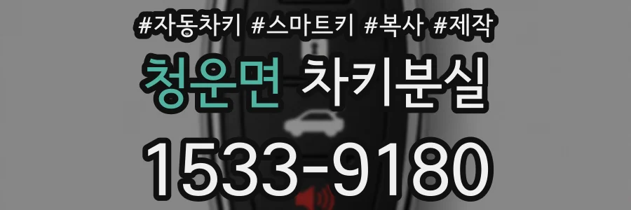 청운면 차키분실