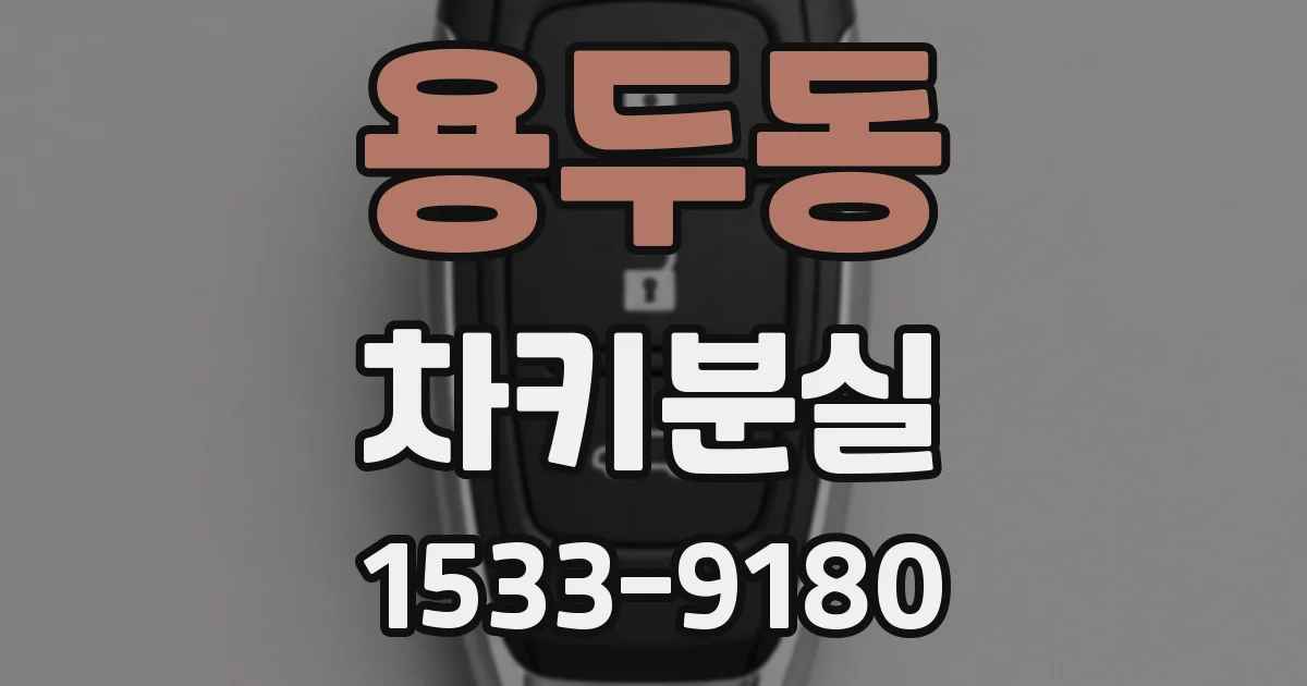 용두동 차키분실