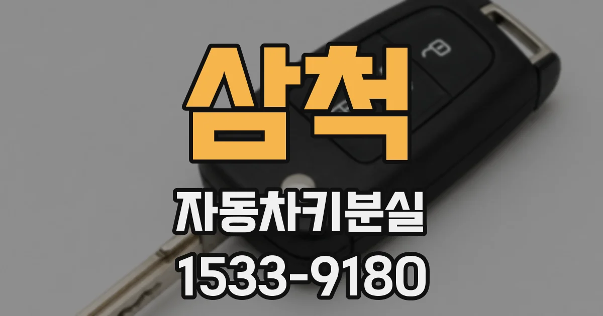 삼척 자동차키분실