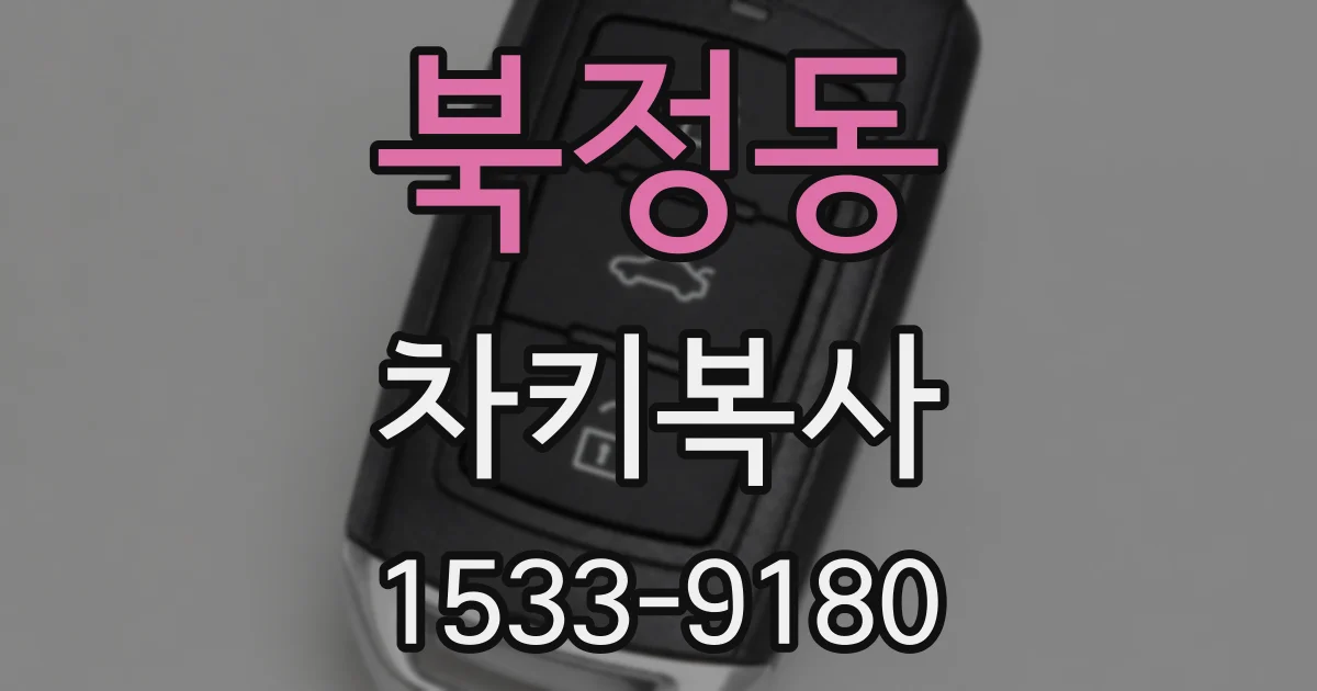 북정동 차키복사