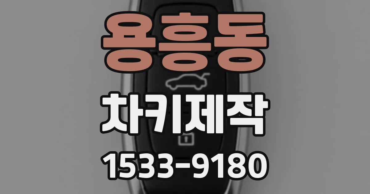 용흥동 차키제작