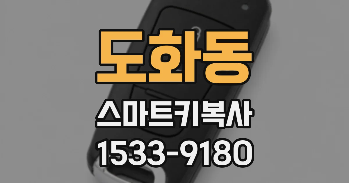 도화동 스마트키복사