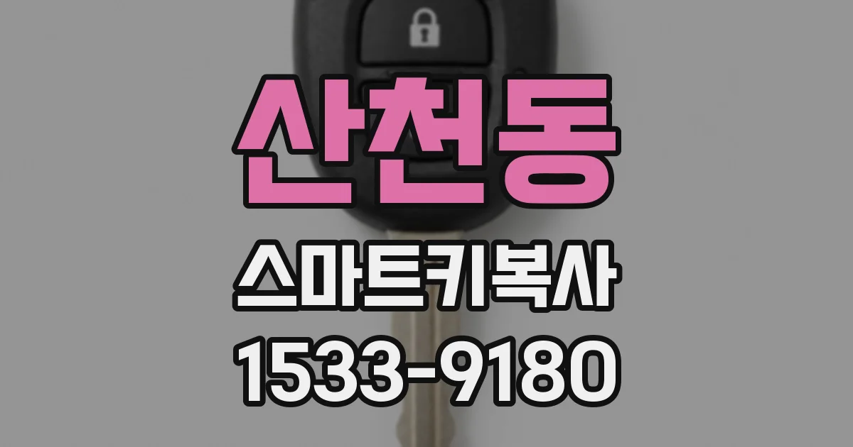 산천동 스마트키복사