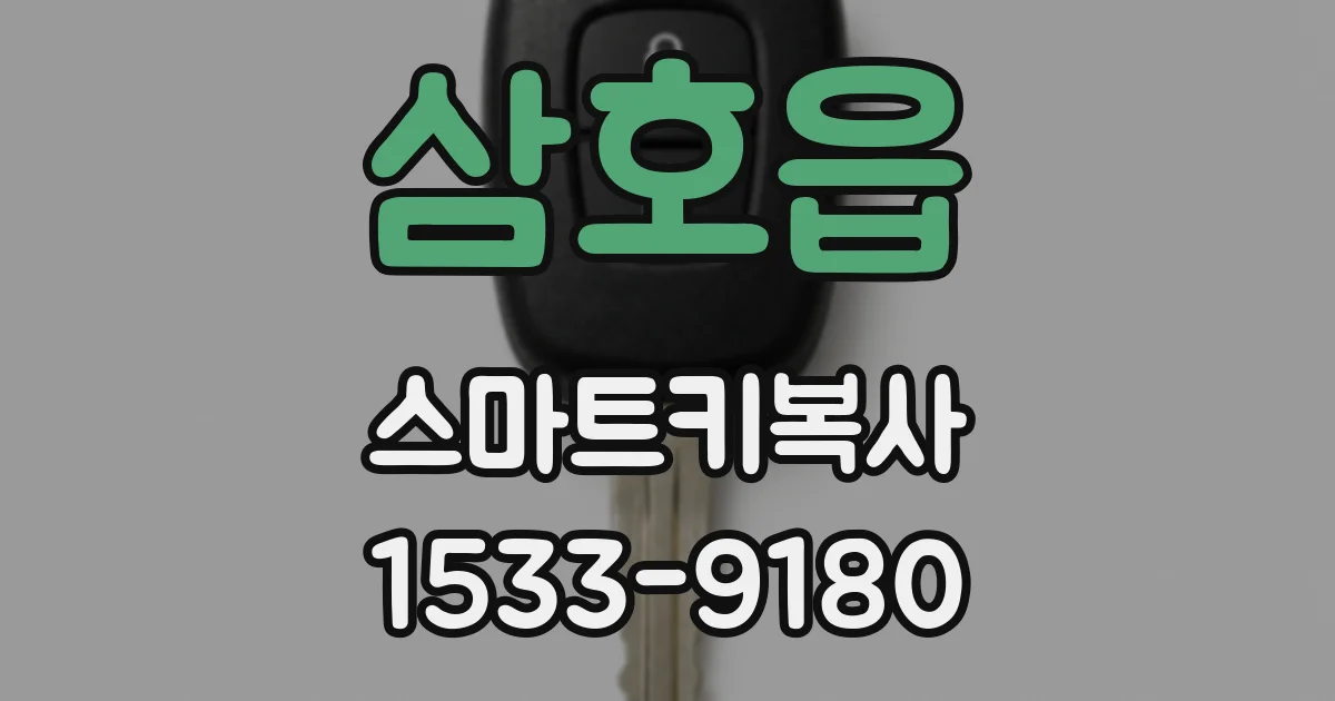 삼호읍 스마트키복사