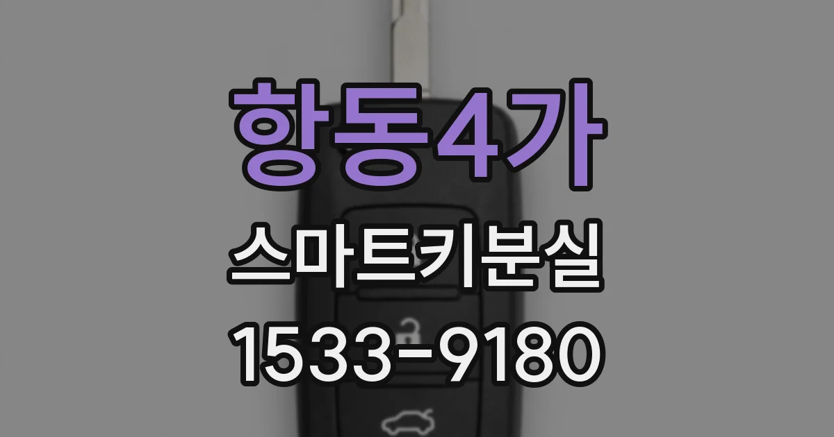 항동4가 스마트키분실