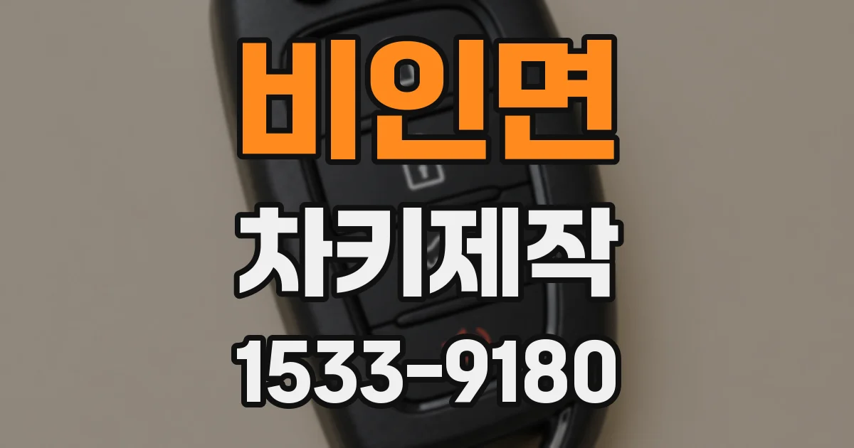비인면 차키제작